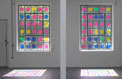 <h5>colour foil on window, each 235 x 165 cm (TOR)</h5>